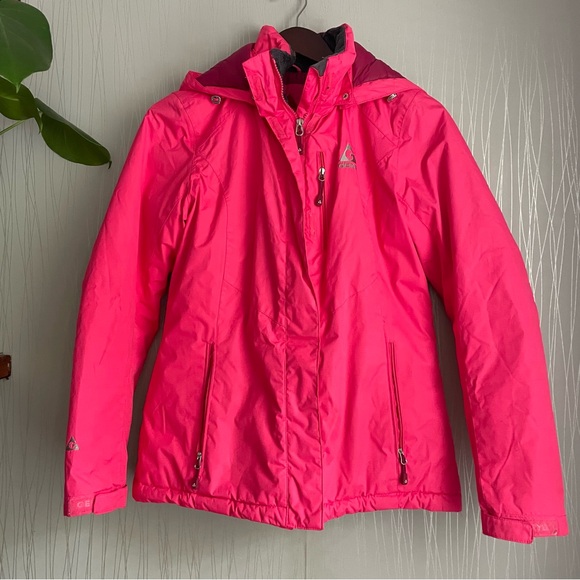 GERRY Winter Coat Jacket Water Resistant Cerise Hot Pink Size Small - Picture 1 of 8